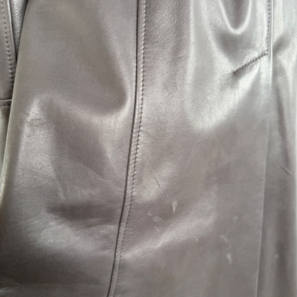 NWT Dolce & Gabbana Brown Long Collared Belted Long Leather Coat Jacket - Picture 6 of 13